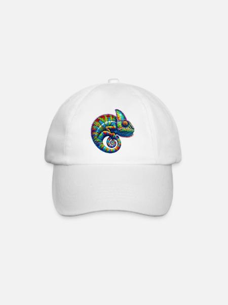 Chamäleon - Baseballkappe - Weiß/Weiß