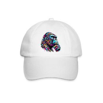 Gorilla - Baseballkappe - Weiß/Weiß - Vorne