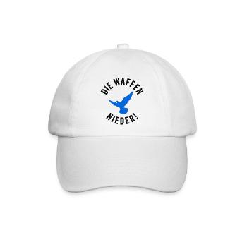 DIE WAFFEN NIEDER! - Baseballkappe - Weiß/Weiß - Vorne