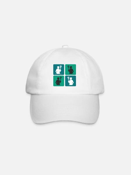 Lacrosse Design - Baseballkappe - Weiß/Weiß