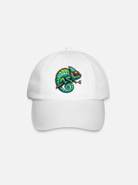 Chamäleon - Baseballkappe - Weiß/Weiß