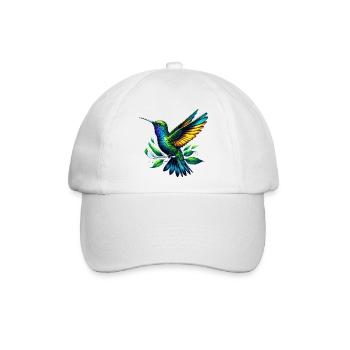 Kolibri - Baseballkappe - Weiß/Weiß - Vorne