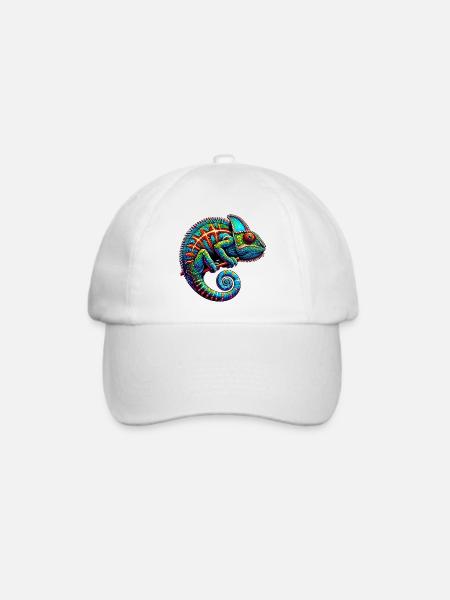 Chamäleon - Baseballkappe - Weiß/Weiß