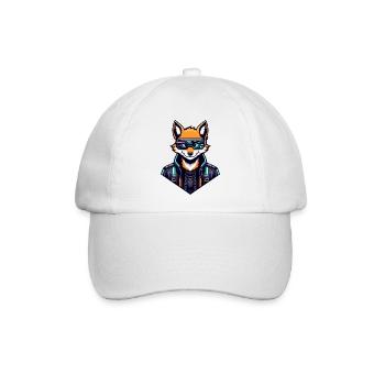 Cyber Fox Neon Tech Wild - Baseballkappe - Weiß/Weiß - Vorne