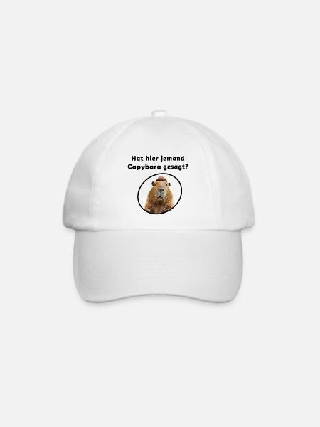 Cabybara - Baseballkappe - Weiß/Weiß