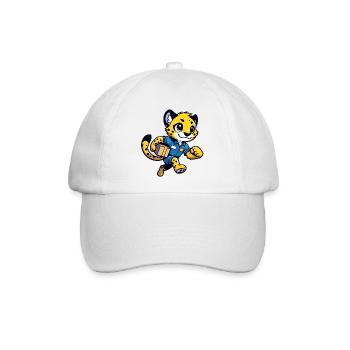 Speedster Cheetah: Der schnelle Kurier - Baseballkappe - Weiß/Weiß - Vorne