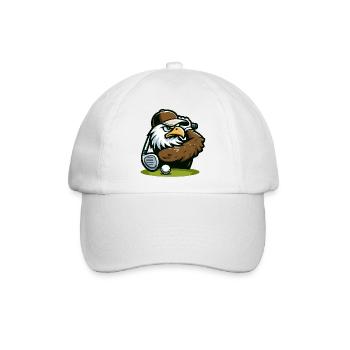 Eagle Ace: Der Golf-Pro - Baseballkappe - Weiß/Weiß - Vorne