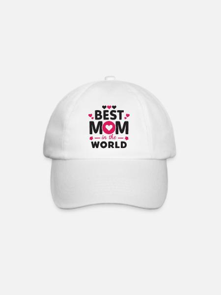 Beste Mama der Welt - Baseballkappe - Weiß/Weiß