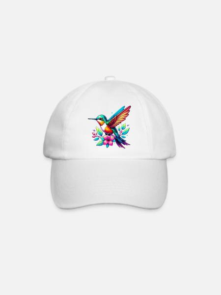 Kolibri - Baseballkappe - Weiß/Weiß