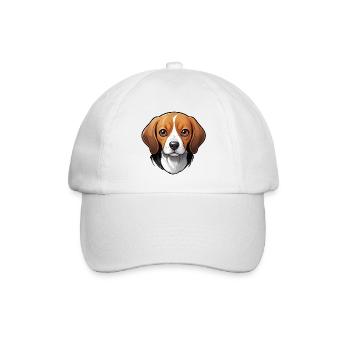 Adorable Beagle - Baseballkappe - Weiß/Weiß - Vorne