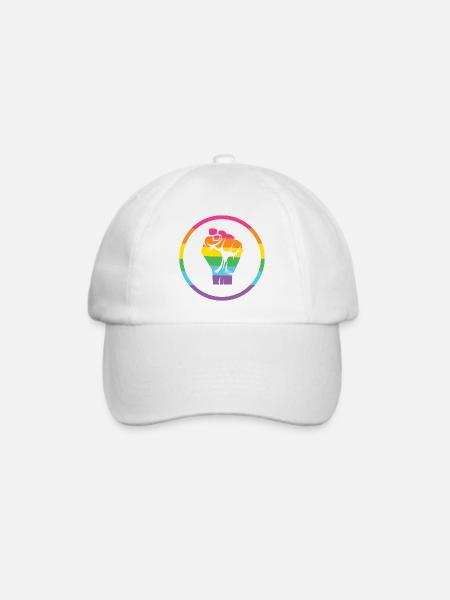 LGBTQ-Pride-Monat - Pride! - Baseballkappe - Weiß/Weiß