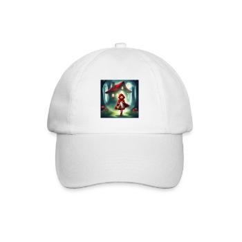 Rotkäppchen, ein wunderbares Märchen - Baseballkappe - Weiß/Weiß - Vorne