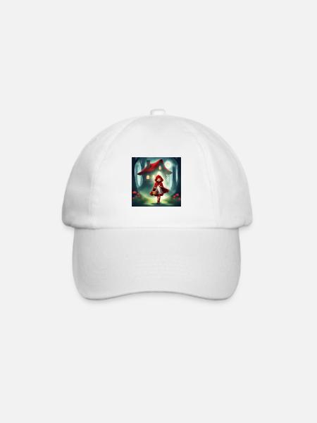 Rotkäppchen, ein wunderbares Märchen - Baseballkappe - Weiß/Weiß