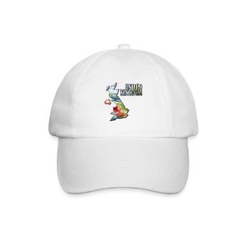 Aquarell Karte United Kingdom - Baseballkappe - Weiß/Weiß - Vorne