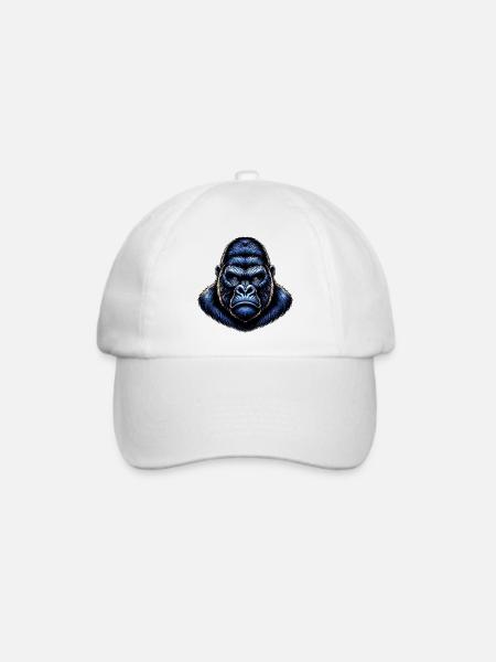 Gorilla - Baseballkappe - Weiß/Weiß