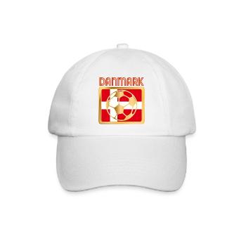 Dänemark Fußball - Baseballkappe - Weiß/Weiß - Vorne