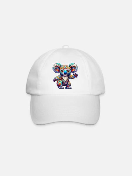 Koala - Baseballkappe - Weiß/Weiß