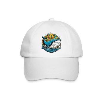 Wal - Baseballkappe - Weiß/Weiß - Vorne
