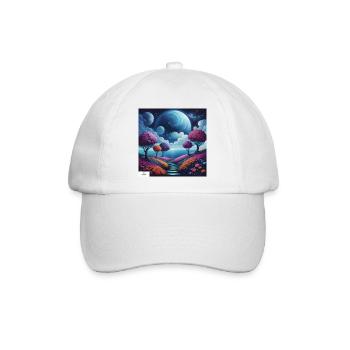 Weg der Harmonie Traumlandschaft - Baseballkappe - Weiß/Weiß - Vorne
