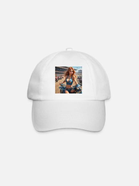 Dirt Track Diva - Baseballkappe - Weiß/Weiß