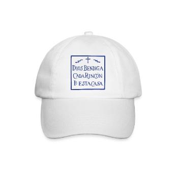 Gott segne jeden Winkel - Baseballkappe - Weiß/Weiß - Vorne