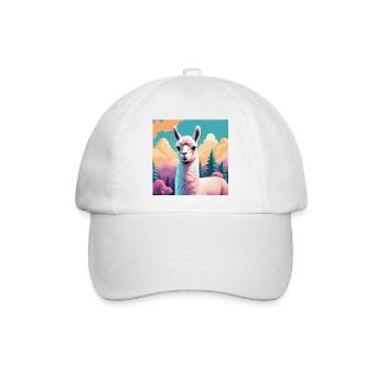 Lama - Baseballkappe - Weiß/Weiß - Vorne
