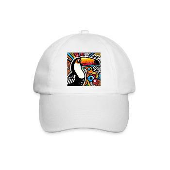 Tukan - Baseballkappe - Weiß/Weiß - Vorne