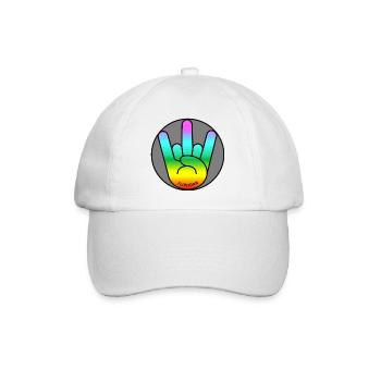 Fliphorn Iconic Design - Baseballkappe - Weiß/Weiß - Vorne