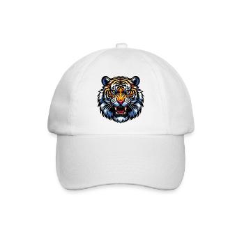 Tiger - Baseballkappe - Weiß/Weiß - Vorne