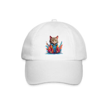 Urban Feline Glow - Baseballkappe - Weiß/Weiß - Vorne