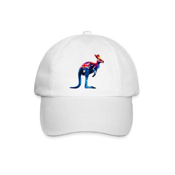 Känguru - Baseballkappe - Weiß/Weiß - Vorne
