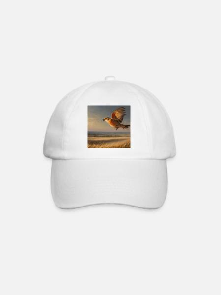 Vogel - Baseballkappe - Weiß/Weiß