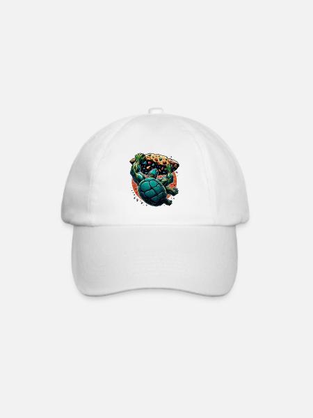 Bouldern Schildkröte Klettern Geschenk - Baseballkappe - Weiß/Weiß