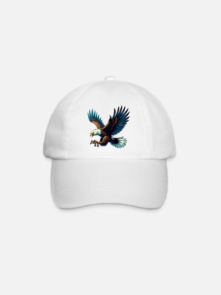 Adler - Baseballkappe - Weiß/Weiß