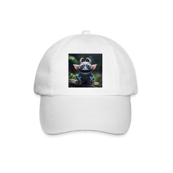 Fröhliches Geschöpf - Baseballkappe - Weiß/Weiß - Vorne