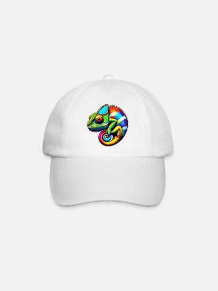 Chamäleon - Baseballkappe - Weiß/Weiß