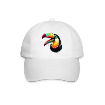 Tukan - Baseballkappe - Weiß/Weiß - Vorne