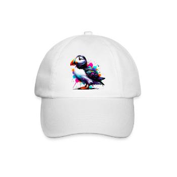 Papageitaucher - Baseballkappe - Weiß/Weiß - Vorne