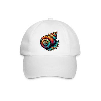 Muschel - Baseballkappe - Weiß/Weiß - Vorne