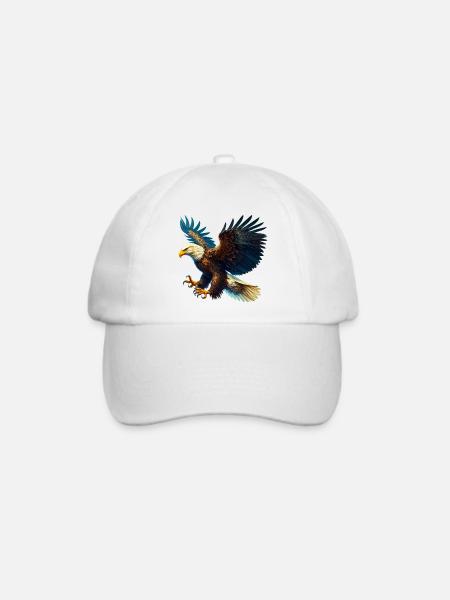 Adler - Baseballkappe - Weiß/Weiß