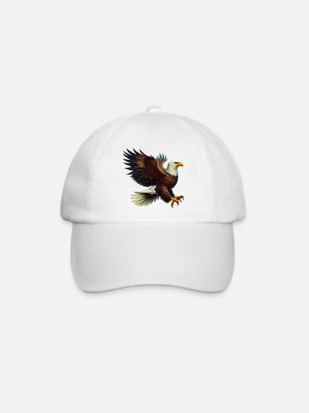 Adler - Baseballkappe - Weiß/Weiß