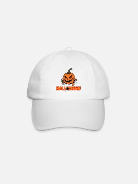 Halloween - Baseballkappe - Weiß/Weiß