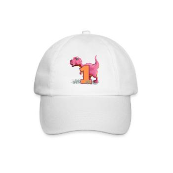 Nr.1 Dino - Baseballkappe - Weiß/Weiß - Vorne