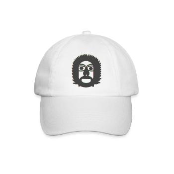 Ruppiger Mann - Baseballkappe - Weiß/Weiß - Vorne