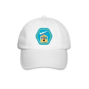 WASSERSCHWEINE SKISPORT GONDELBAHNKABINE - Baseballkappe - Weiß/Weiß - Vorne