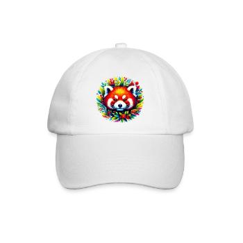 Kleiner Panda - Baseballkappe - Weiß/Weiß - Vorne