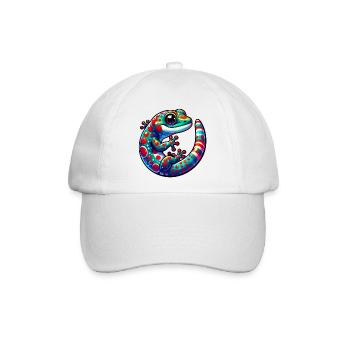 Gecko - Baseballkappe - Weiß/Weiß - Vorne