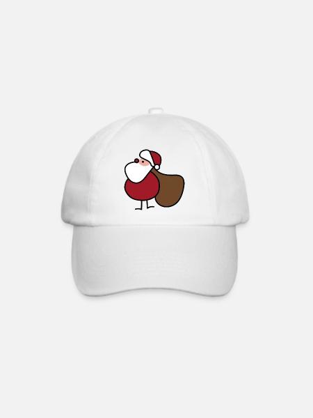 Weihnachtsmann - Baseballkappe - Weiß/Weiß