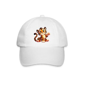 Tiger 6 - Baseballkappe - Weiß/Weiß - Vorne