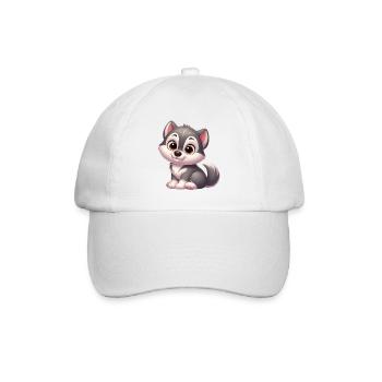 Wolf 13 - Baseballkappe - Weiß/Weiß - Vorne